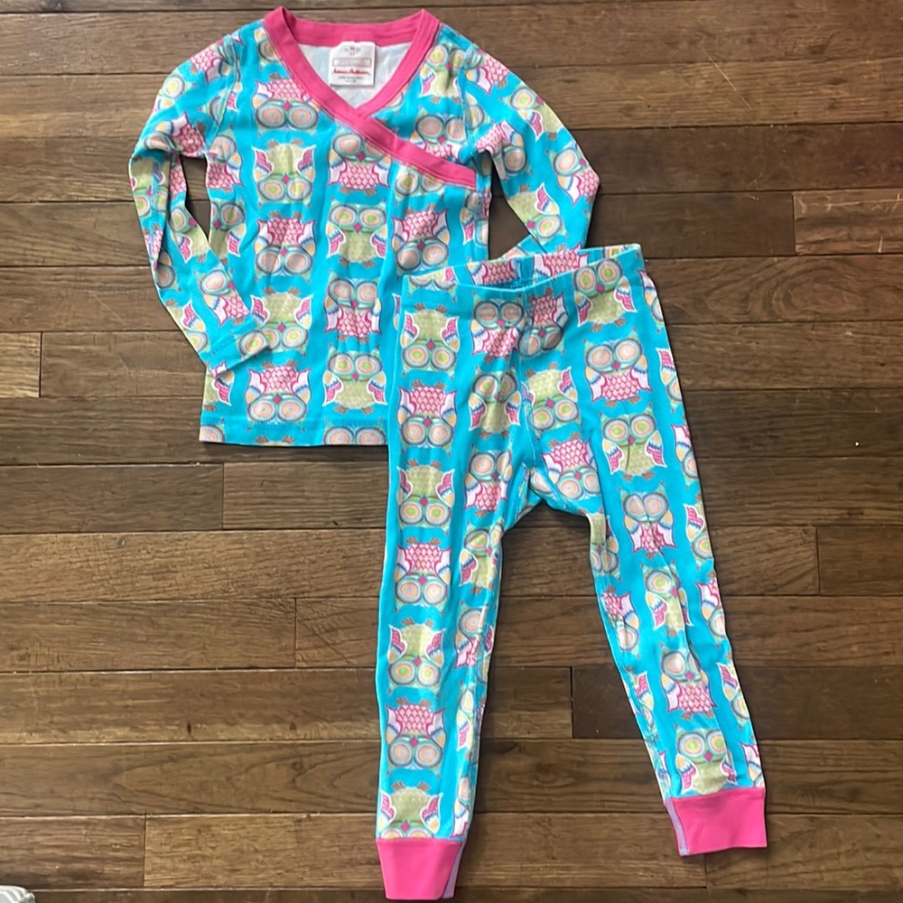 Hanna Andersson Owl long John pajamas